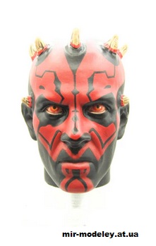 №13094 - Darth Maul Head (Star Wars) из бумаги