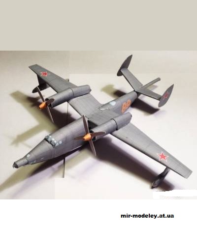 №13065 - Бериев Бе-12 (Bruno VanHecke) из бумаги