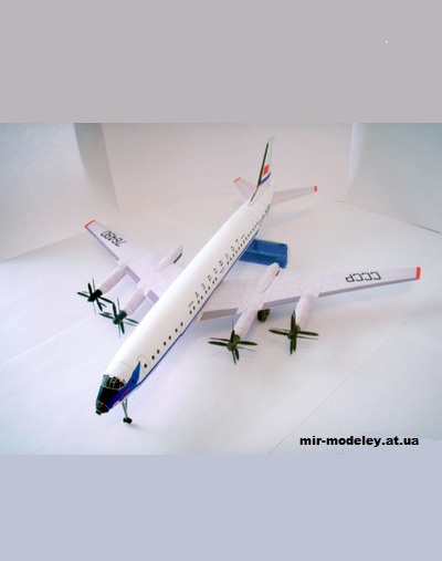 №13053 - Ту-114 / Tu-114 (Bruno VanHecke - Jaromir Smid) из бумаги