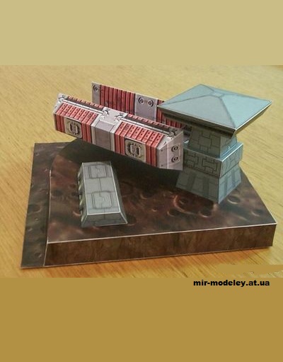 №13092 - Bulk Freighter With Outpost (Star Wars) из бумаги