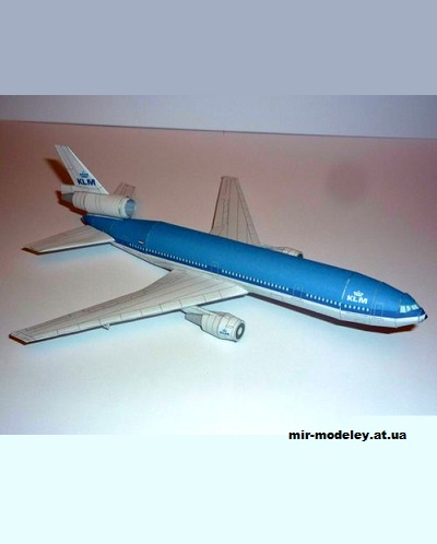 №13014 - McDonnell Douglas DC-10 KLM [Bruno VanHecke - Ofanim] из бумаги