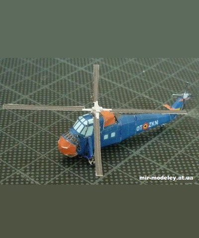 №13040 - Sikorsky H-34 Choctaw [Bruno VanHecke] из бумаги