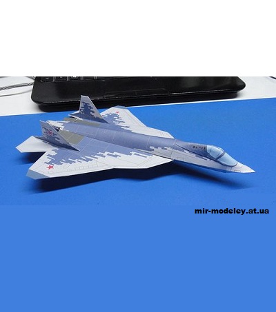 №13062 - ПАК ФА / Су-57 (Bruno VanHecke - John 401) из бумаги