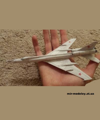 №13046 - Ту-22ПД (Перекрас Bruno VanHecke) из бумаги