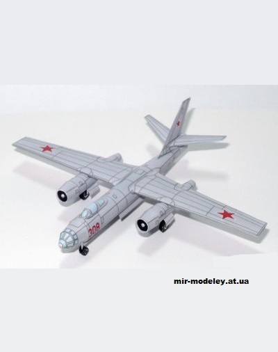 №13023 - Ил-28 / Il-28 Beagle [Bruno VanHecke] из бумаги
