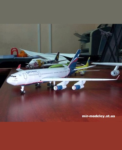 №13026 - Ил-96-300 Аэрофлот [Bruno VanHecke - LitNik] из бумаги