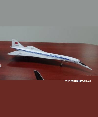 №13055 - Tu-144 Aeroflot (Bruno VanHecke) из бумаги