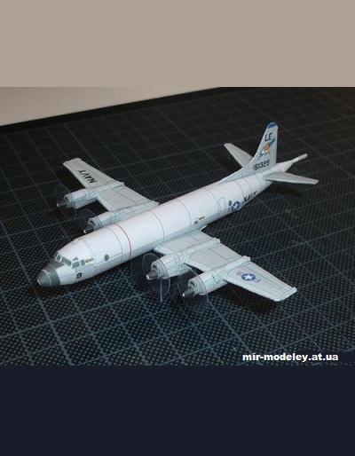 №13039 - P-3 Orion (Bruno VanHecke) из бумаги