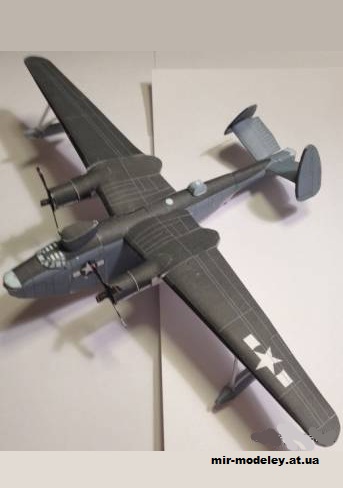 №13029 - Martin PBM Mariner US Navy (Bruno VanHecke) из бумаги