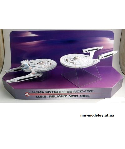 №13181 - Star trek II: The wrath of Khan microdiorama (PR Models) из бумаги