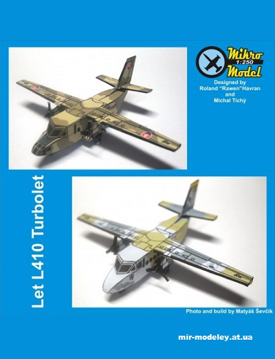 №13146 - Let L-410 Turbolet (PR Models) из бумаги