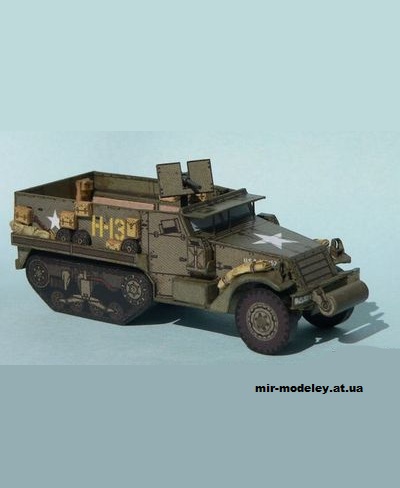№13134 - M3 Half-track (PR Models) из бумаги