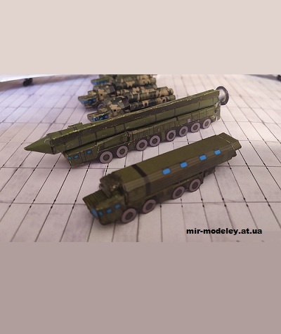 №13159 - 15П155М PC-24 Ярс и машина обеспечения боевого дежурства (МОБД) 15В231 (Векторная конверсия моделей от PR Models / R & P Models) из