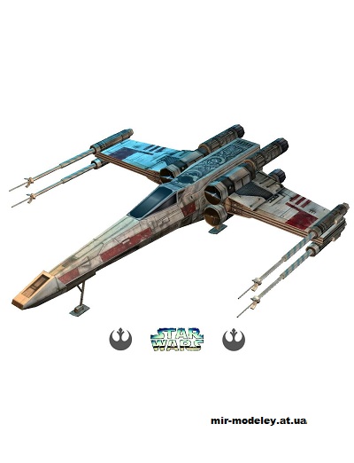 №13121 - X-Wing Fighter (Skip / Star Wars) из бумаги