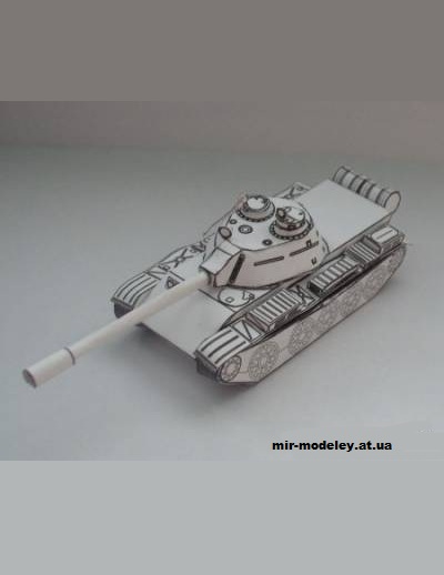 №13140 - Танк Т-55 [PR Models] из бумаги