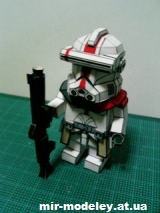 №13111 - Mini Troops 3D (13 вариантов окраса) (Star Wars) из бумаги