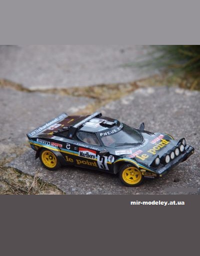 №13291 - Lancia Stratos Tour de France Automobile 1980 (YMjr Design 17) из бумаги