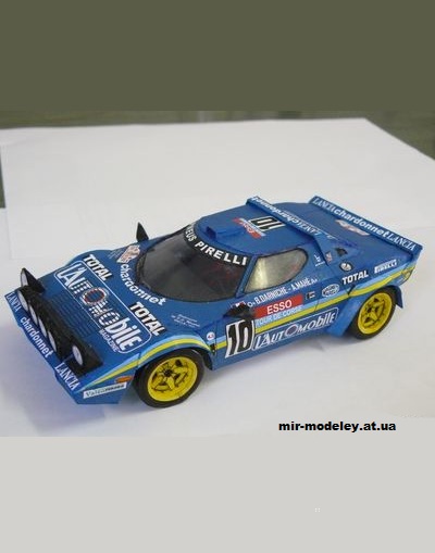 №13292 - Lancia Stratos Tour de Corse 1981 (YMjr Design 17) из бумаги