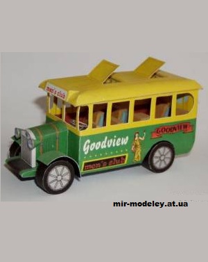 №13275 - Bus Goodview Men's Club (YMjr Design) из бумаги