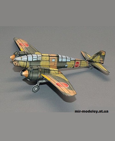 №13227 - Mitsubishi Ki-46 DINAH type 100 (Trotskiy Studio) из бумаги