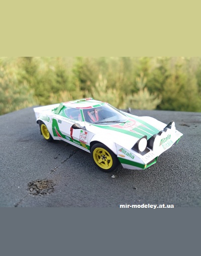 №13276 - Спортивный автомобиль Lancia Stratos Alitalia (YMjr Design 04) из бумаги