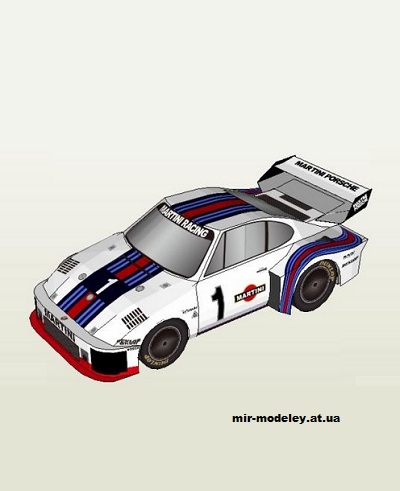 №13285 - Porsche 935 Martini (YMjr Design 11) из бумаги