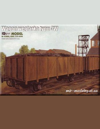 №1324 - Wagon typu 3W [Angraf 2005-04] из бумаги
