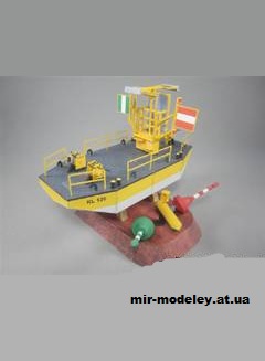 №1310 - Wahrschaufloß und Hindernistonnen (Mondorfer Bastelbogen) из бумаги