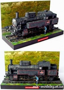 №1347 - Parní lokomotiva 423.001 [ABC 2007-19] из бумаги