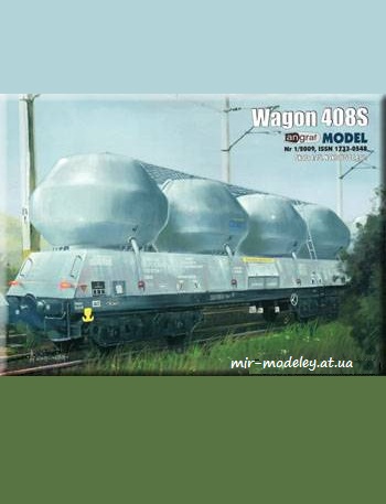 №1333 - Wagon 408S [Angraf Model 2009-01] из бумаги