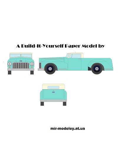 №13315 - AB19X - Utility Wagon (Mccool Papercraft) из бумаги