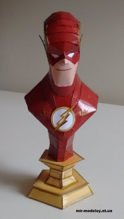 №13351 - Бюст Flash (Paper Inside) из бумаги