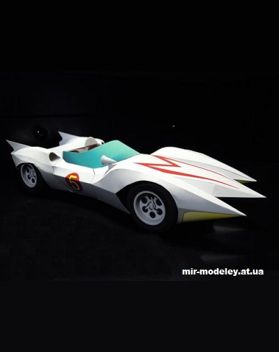 №13378 - Mach-5 (Speed Racer) (Paper Inside) из бумаги