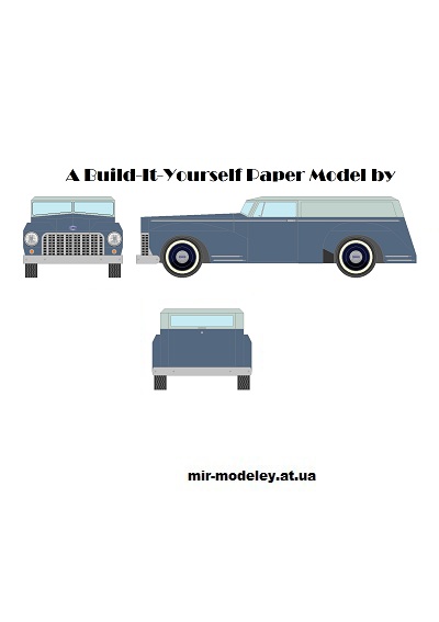 №13318 - AB21 - Panel Wagon (Mccool Papercraft) из бумаги