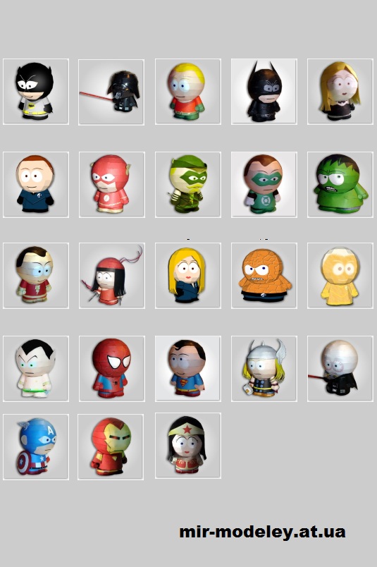 №13377 - South Park - Heroes (Paper Inside) из бумаги