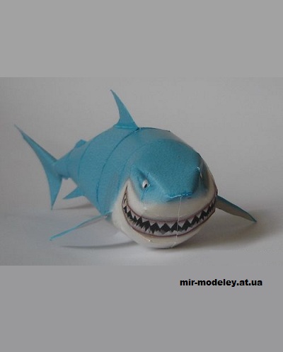 №13364 - Акула Брюс / Bruce (В поисках Немо) (Paper Inside) из бумаги