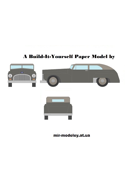 №13325 - CB08 - 2 - Dr Sedan (Mccool Papercraft) из бумаги