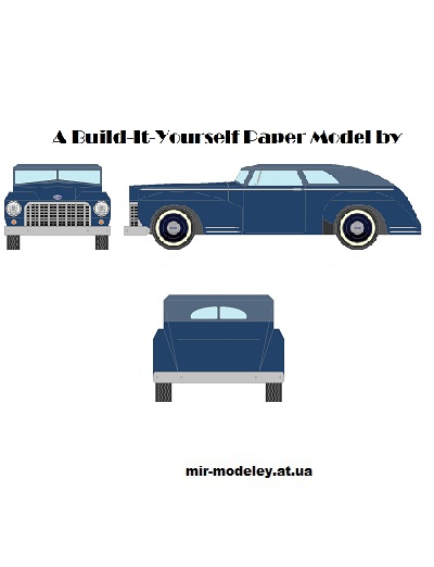 №13304 - AB09 - Aerocoupe (Mccool Papercraft) из бумаги