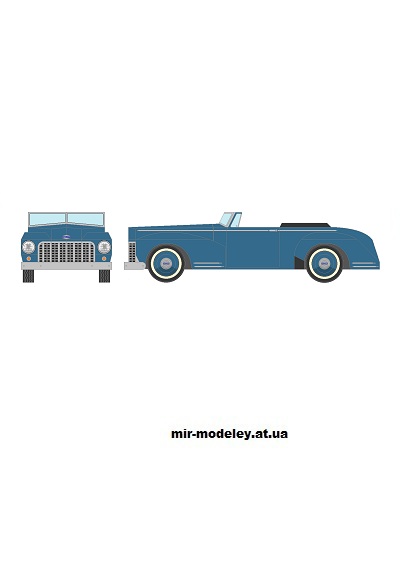 №13309 - AB14 - Open Convertible (Mccool Papercraft) из бумаги