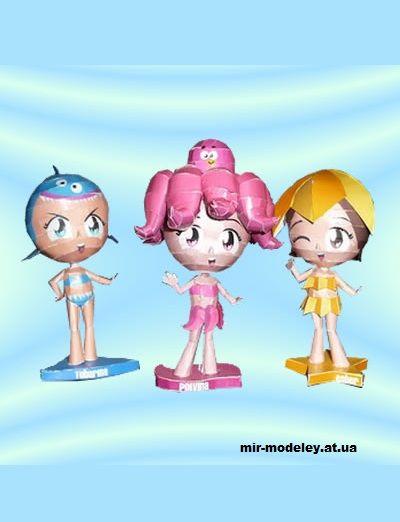 №13372 - Sea Princesses (Paper Inside) из бумаги