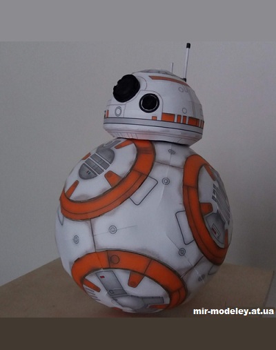 №13327 - Дроид BB8 - Star Wars (Paper Inside) из бумаги