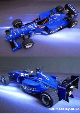 №13301 - Болид PROST PEUGEOT AP03 (Yasu Tanaka) из бумаги