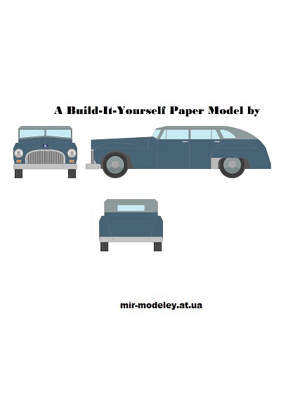 №13320 - CB07 - Aerosedan (Mccool Papercraft) из бумаги