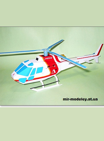 №13384 - Aero Ashai As 350b3 (Aero Ashai) из бумаги