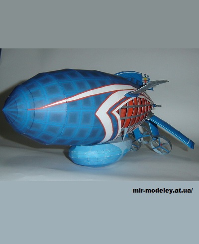 №13368 - Lazy Town Airship (Ленивый город) (Paper Inside) из бумаги