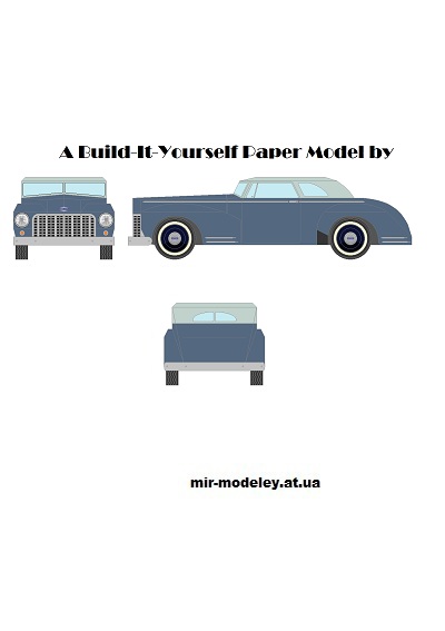 №13311 - AB15 - Business Coupe (Mccool Papercraft) из бумаги