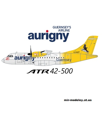 №13462 - ATR 42-500 AURIGNY (Edwin Rodriguez) из бумаги