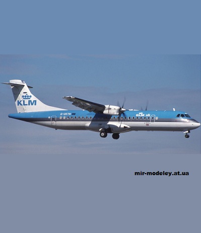 №13469 - ATR 72-200 KLM (Edwin Rodriguez - Mario Solorzano) из бумаги