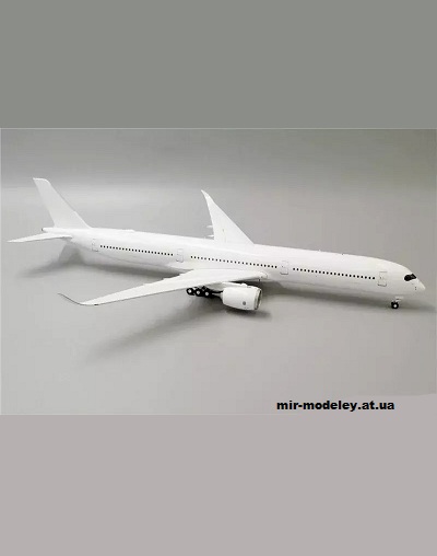 №13434 - Airbus A350-1000 White (Edwin Rodriguez) из бумаги