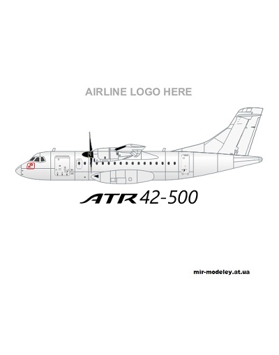 №13463 - ATR 42-500 White (Edwin Rodriguez) из бумаги